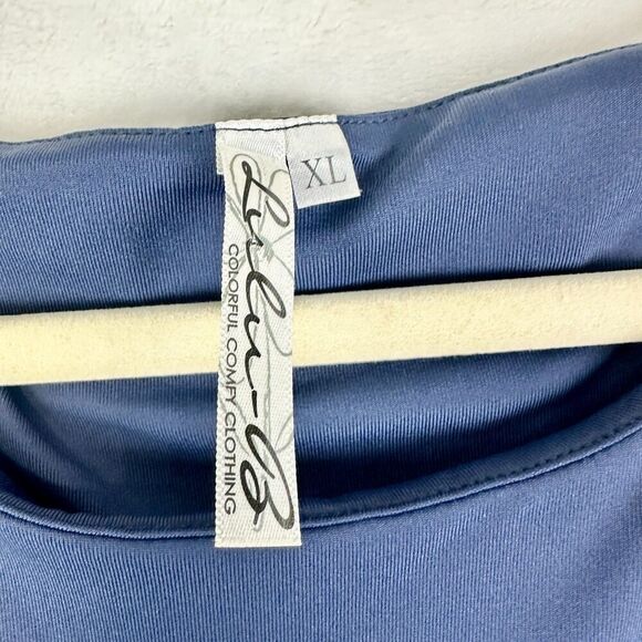 Lulu B Sleeveless Travel Dress Size XL Navy Blue Beach Vacation - Picture 3 of 4